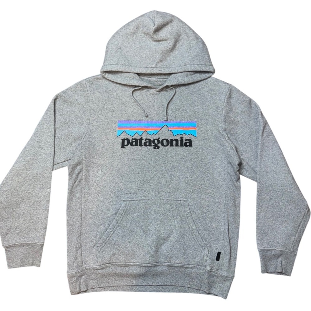 Patagonia Mens Uprisal Hoodie Gravel Heather Gray P-6 Logo Pullover S 39622